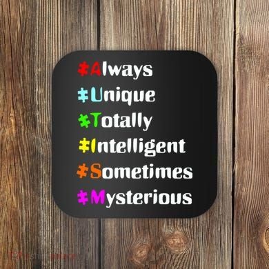 Autism Tips Awareness Coaster
