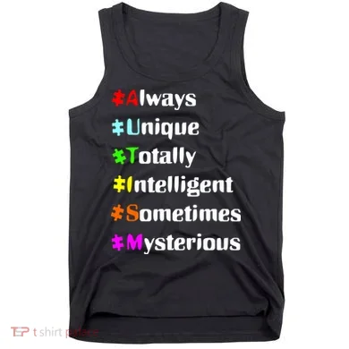 Autism Tips Awareness Tank Top