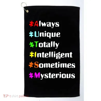 Autism Tips Awareness Golf Towel