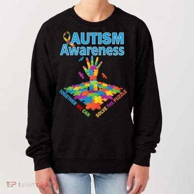  Autism Together We Can Solve The Puzzle Women's Sweatshirt