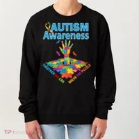  Autism Together We Can Solve The Puzzle Women's Sweatshirt thumb 0