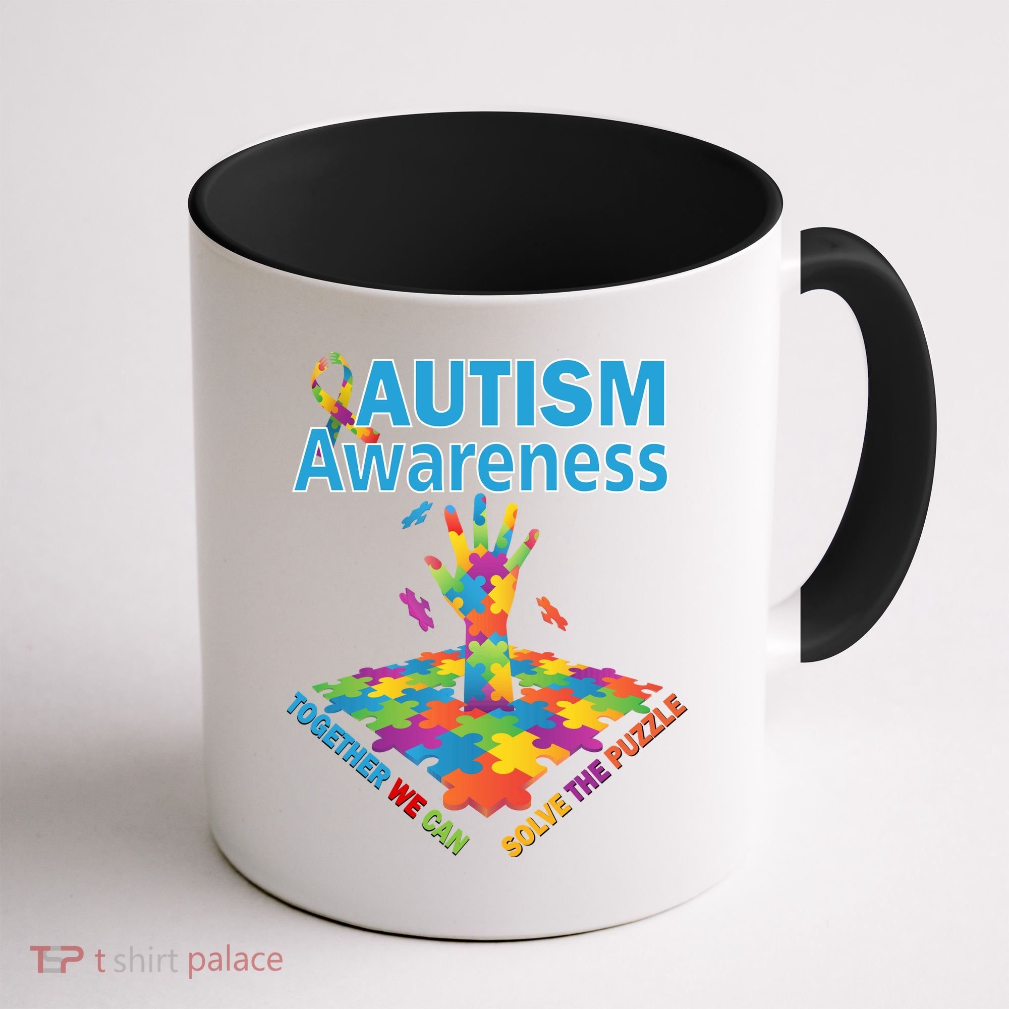  Autism Together We Can Solve The Puzzle Coffee Mug