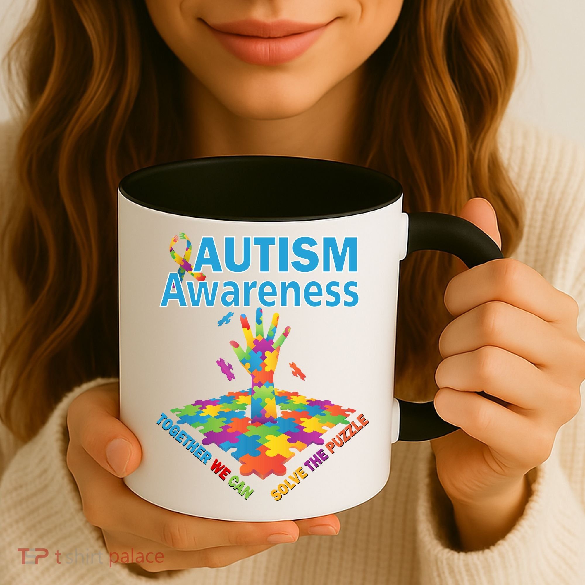  Autism Together We Can Solve The Puzzle Coffee Mug