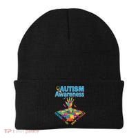  Autism Together We Can Solve The Puzzle Beanie thumb 0