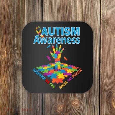  Autism Together We Can Solve The Puzzle Coaster