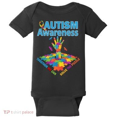  Autism Together We Can Solve The Puzzle Baby Bodysuit