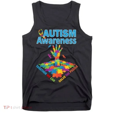  Autism Together We Can Solve The Puzzle Tank Top