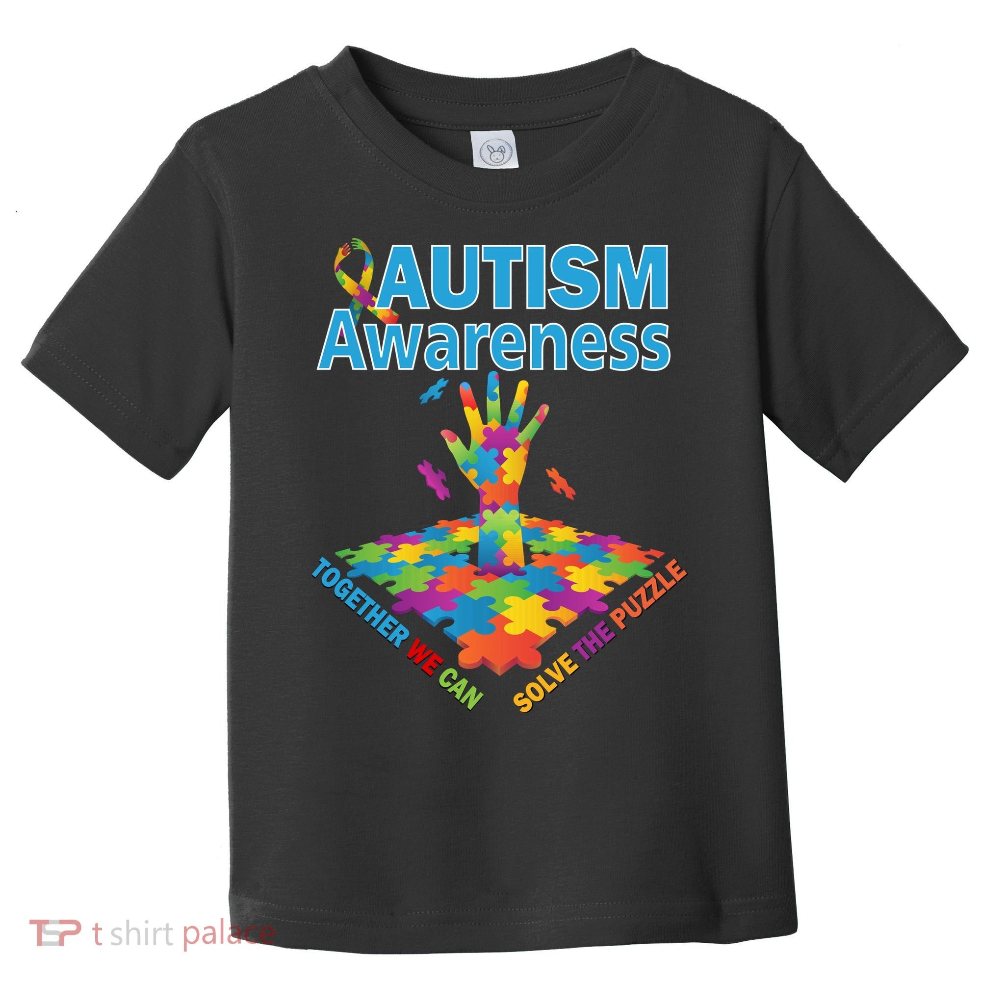  Autism Together We Can Solve The Puzzle Toddler T-Shirt