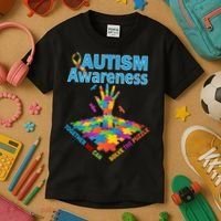  Autism Together We Can Solve The Puzzle Kids T-Shirt thumb 3