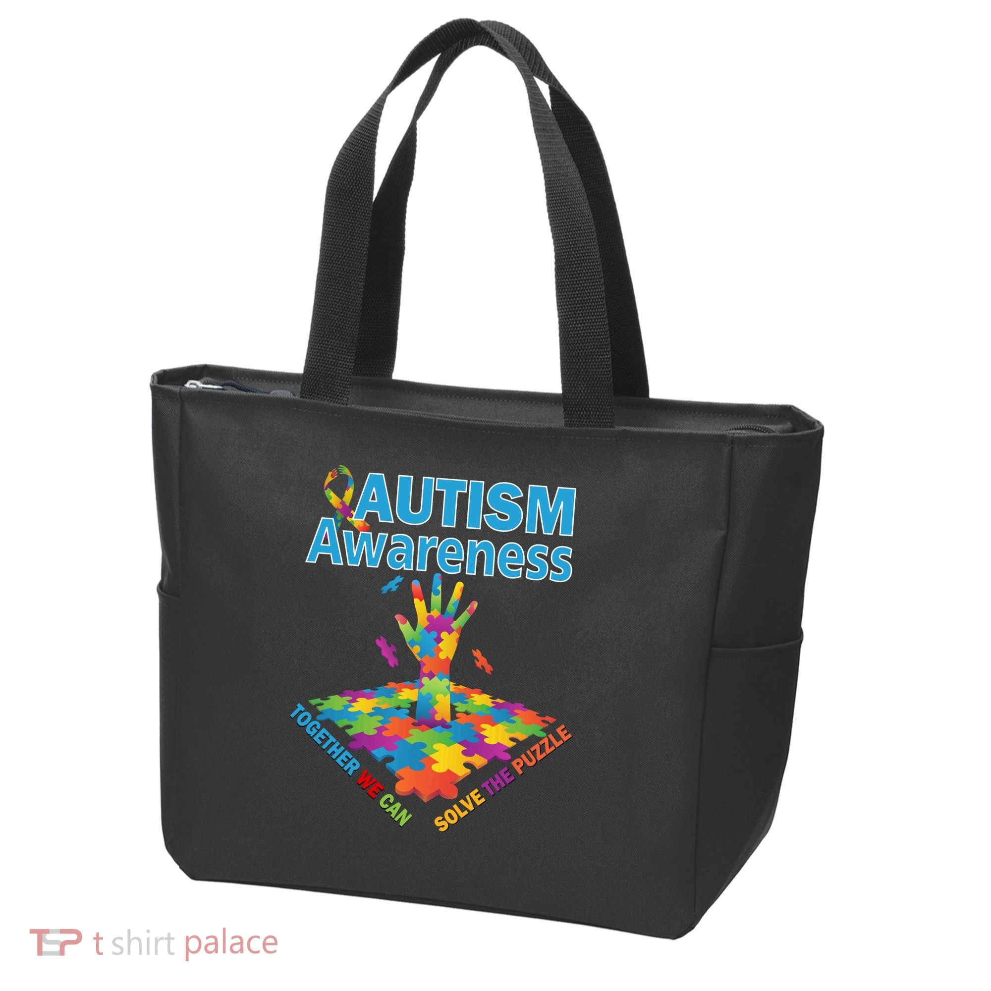  Autism Together We Can Solve The Puzzle Tote Bag