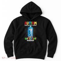 Autism Using a Different Road Map Hoodie thumb 0
