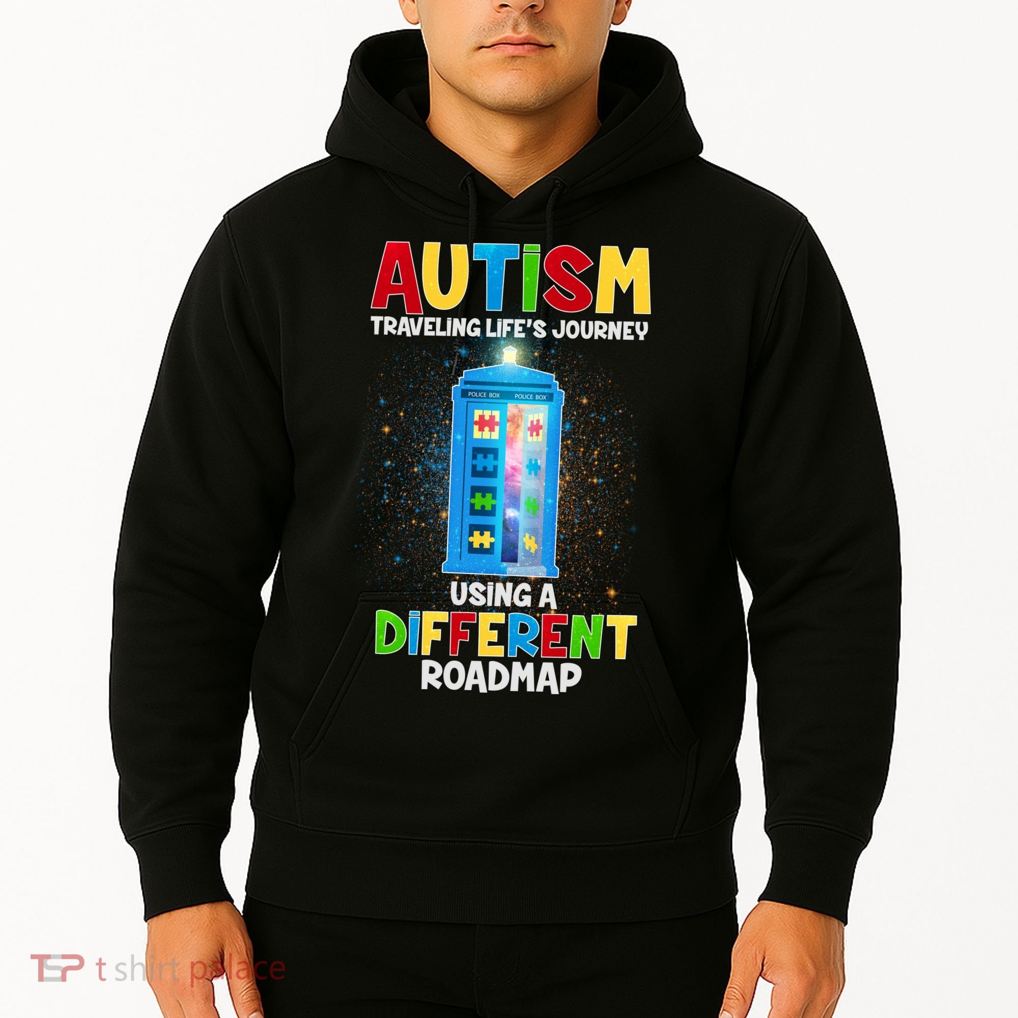 Autism Using a Different Road Map Hoodie