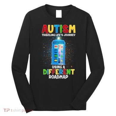 Autism Using a Different Road Map Long Sleeve Shirt