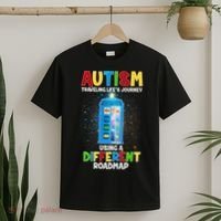 Autism Using a Different Road Map T-Shirt thumb 2