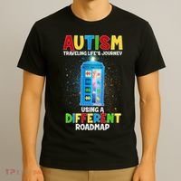 Autism Using a Different Road Map T-Shirt thumb 3