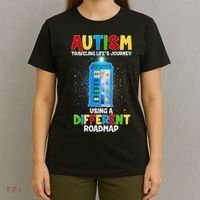 Autism Using a Different Road Map T-Shirt thumb 4