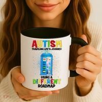 Autism Using a Different Road Map Coffee Mug thumb 3
