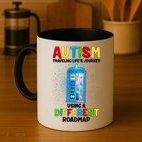 Autism Using a Different Road Map Coffee Mug thumb 4