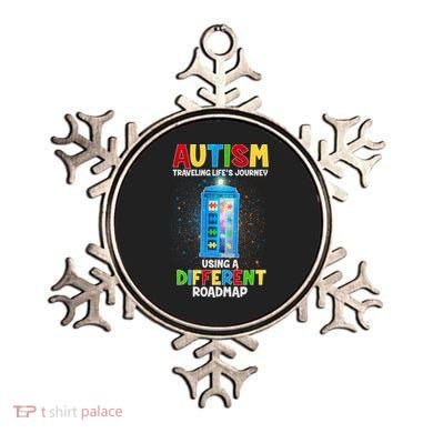 Autism Using a Different Road Map Ornament