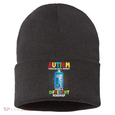 Autism Using a Different Road Map Sustainable Knit Beanie