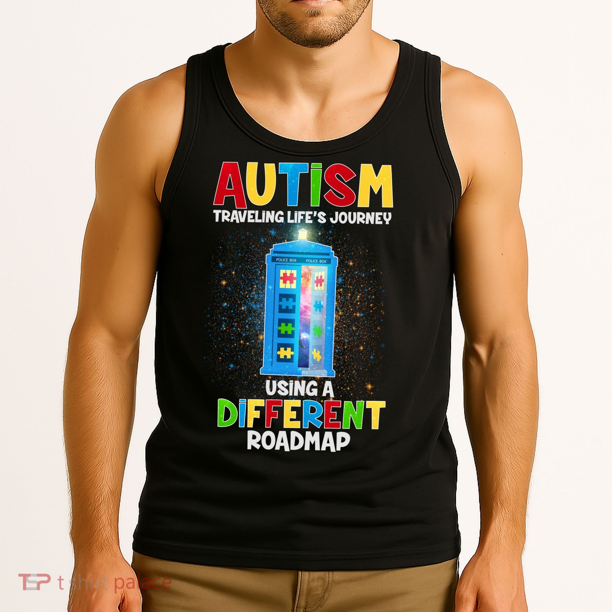 Autism Using a Different Road Map Tank Top