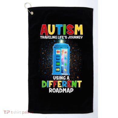 Autism Using a Different Road Map Golf Towel