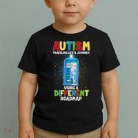Autism Using a Different Road Map Toddler T-Shirt thumb 2