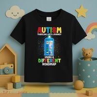 Autism Using a Different Road Map Toddler T-Shirt thumb 3
