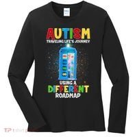 Autism Using a Different Road Map Women's Long Sleeve Shirt thumb 0