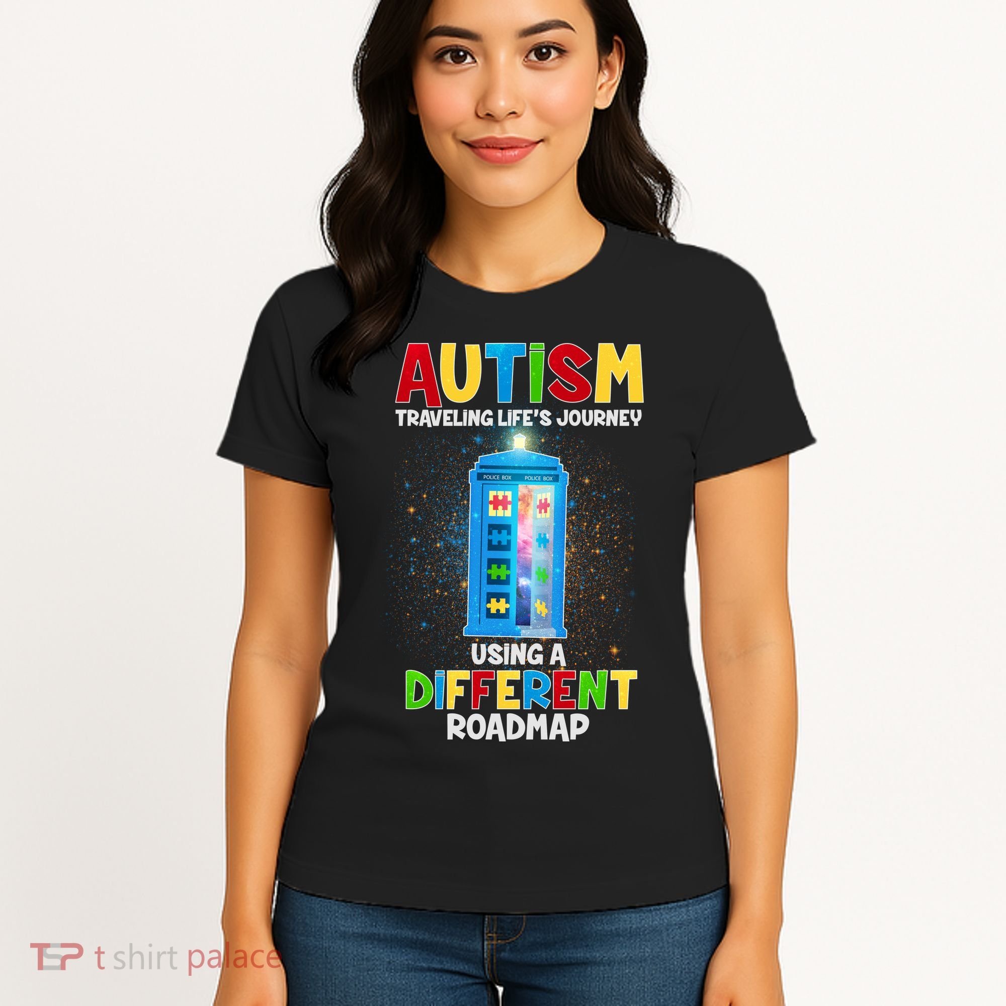 Autism Using a Different Road Map Women's T-Shirt