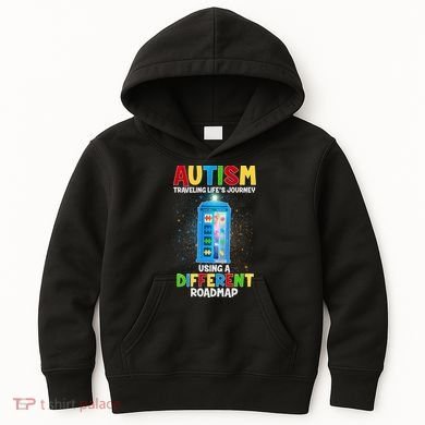 Autism Using a Different Road Map Kids Hoodie