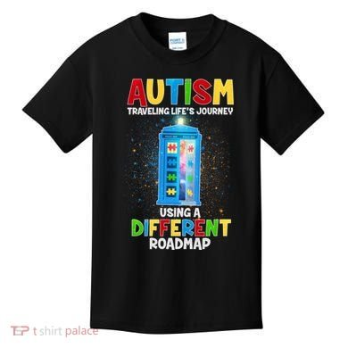 Autism Using a Different Road Map Kids T-Shirt