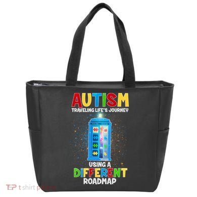 Autism Using a Different Road Map Tote Bag