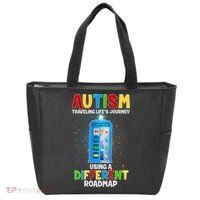Autism Using a Different Road Map Tote Bag thumb 0