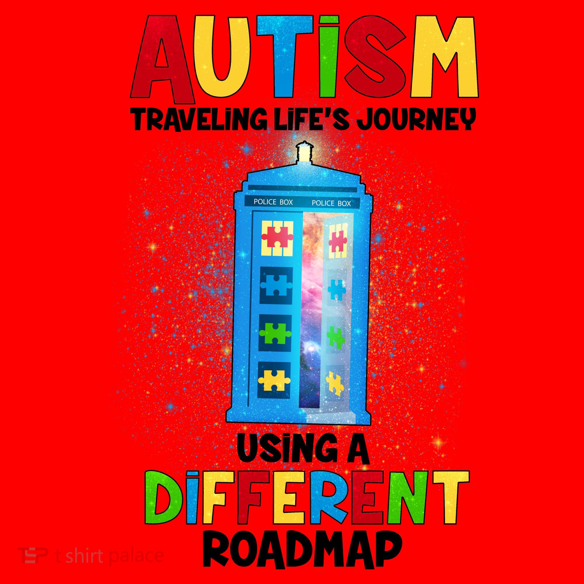 Autism Using a Different Road Map Santa Hat