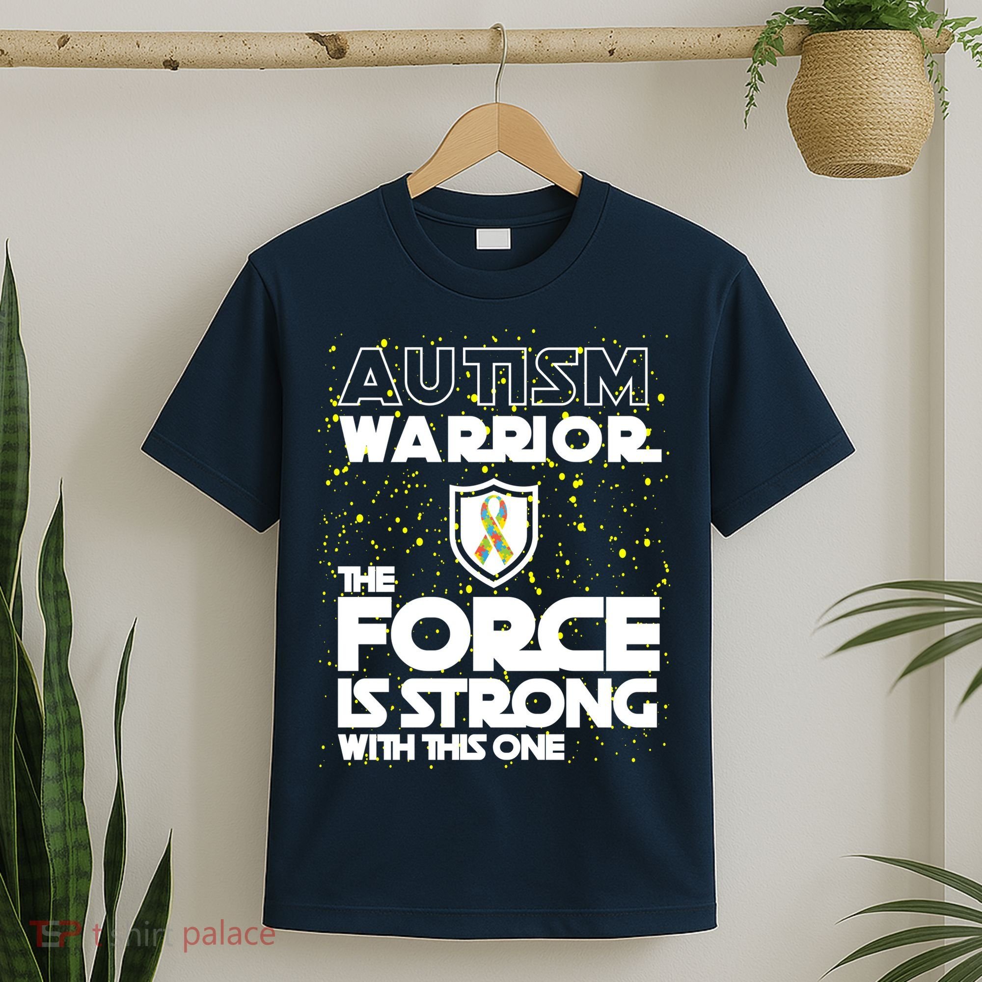 Autism Warrior The Force Is Strong With This One T-Shirt