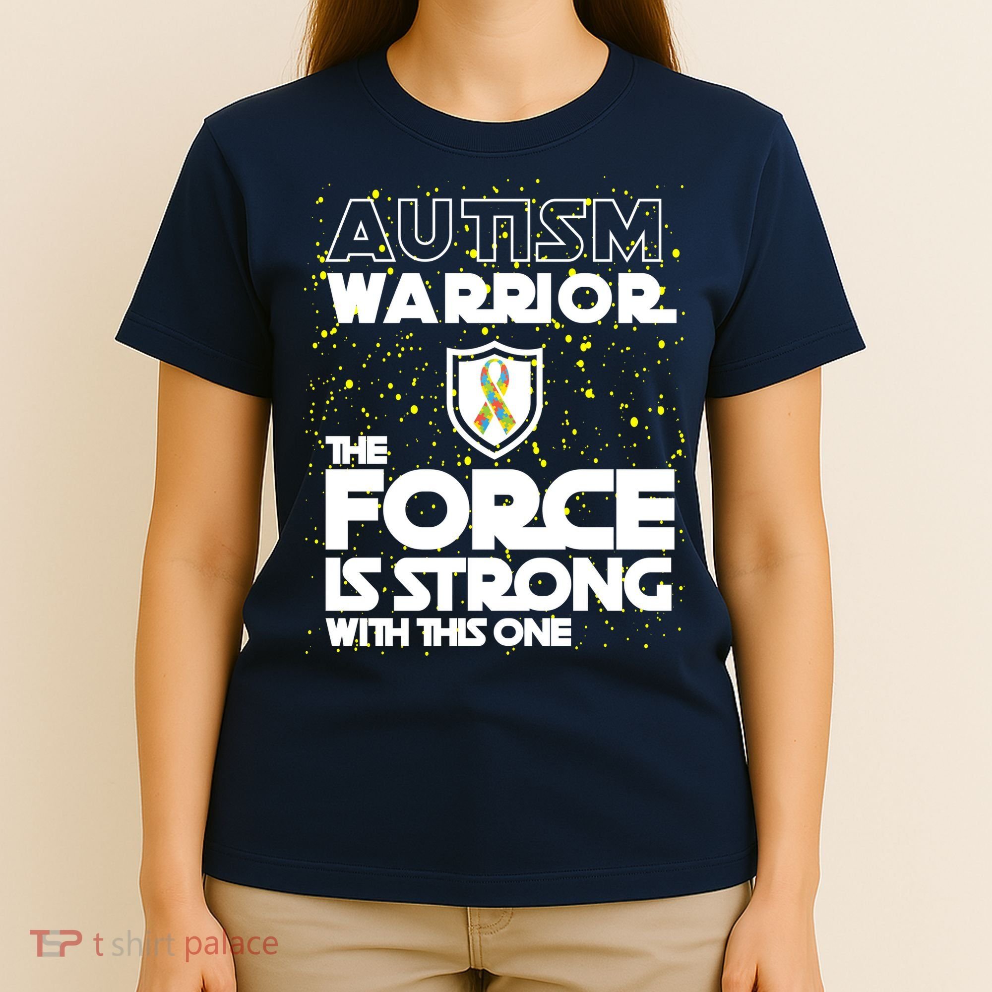 Autism Warrior The Force Is Strong With This One T-Shirt