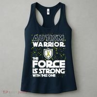 Autism Warrior The Force Is Strong With This One Women's Tank Top thumb 3