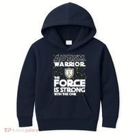 Autism Warrior The Force Is Strong With This One Kids Hoodie thumb 0