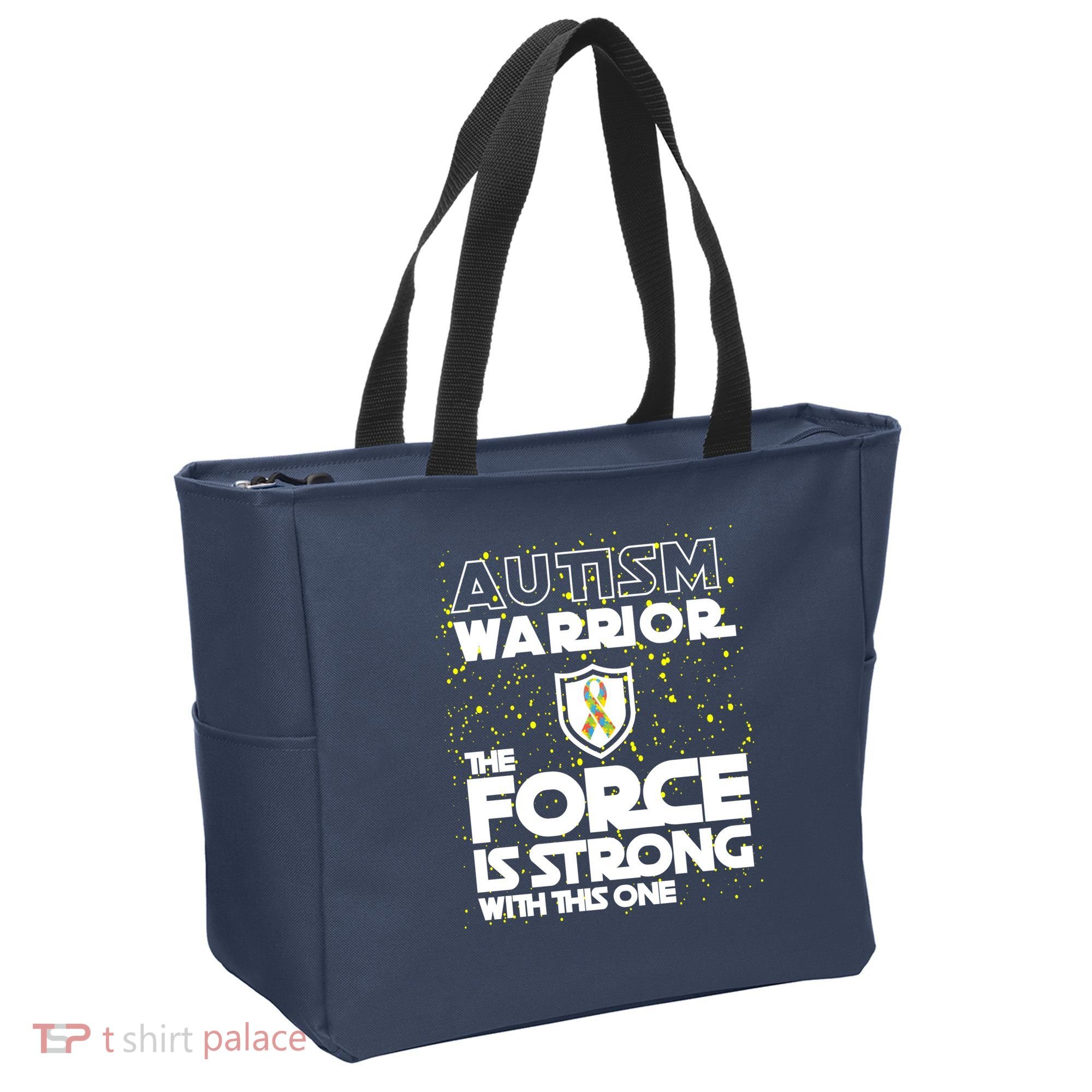 Autism Warrior The Force Is Strong With This One Tote Bag