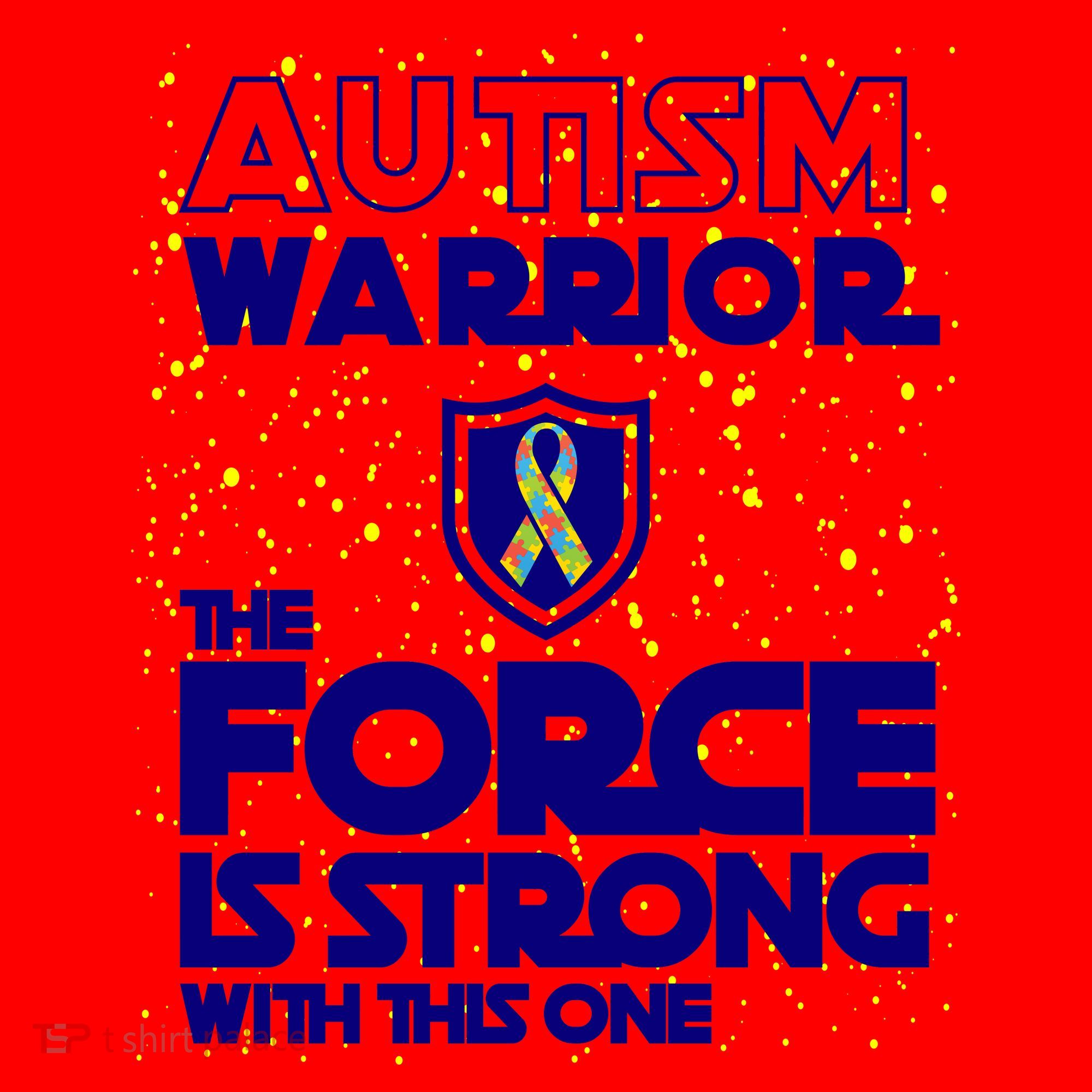 Autism Warrior The Force Is Strong With This One Santa Hat