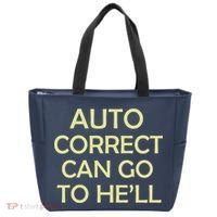 Auto Correct Can Go To He'll (Hell) Tote Bag thumb 0