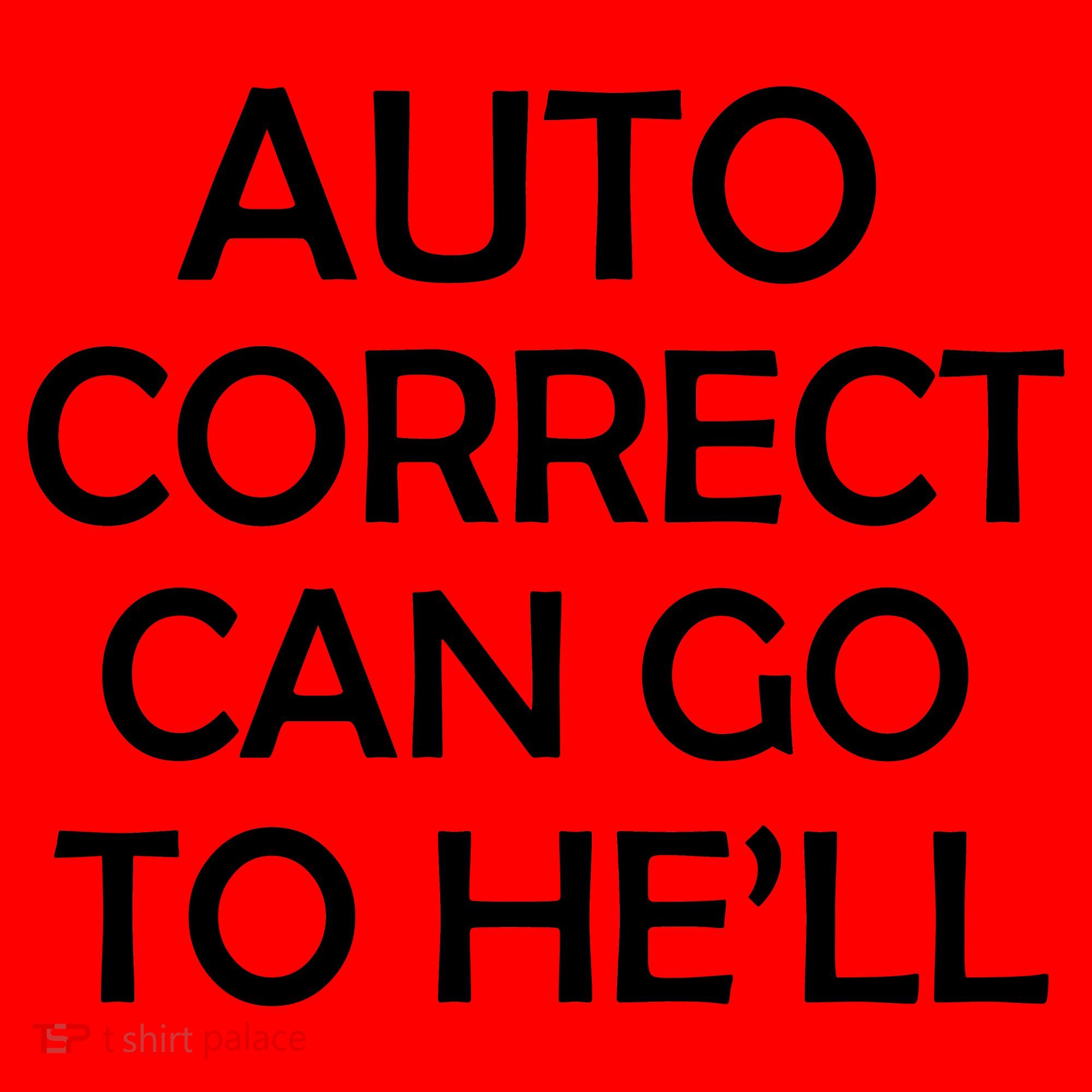 Auto Correct Can Go To He'll (Hell) Santa Hat