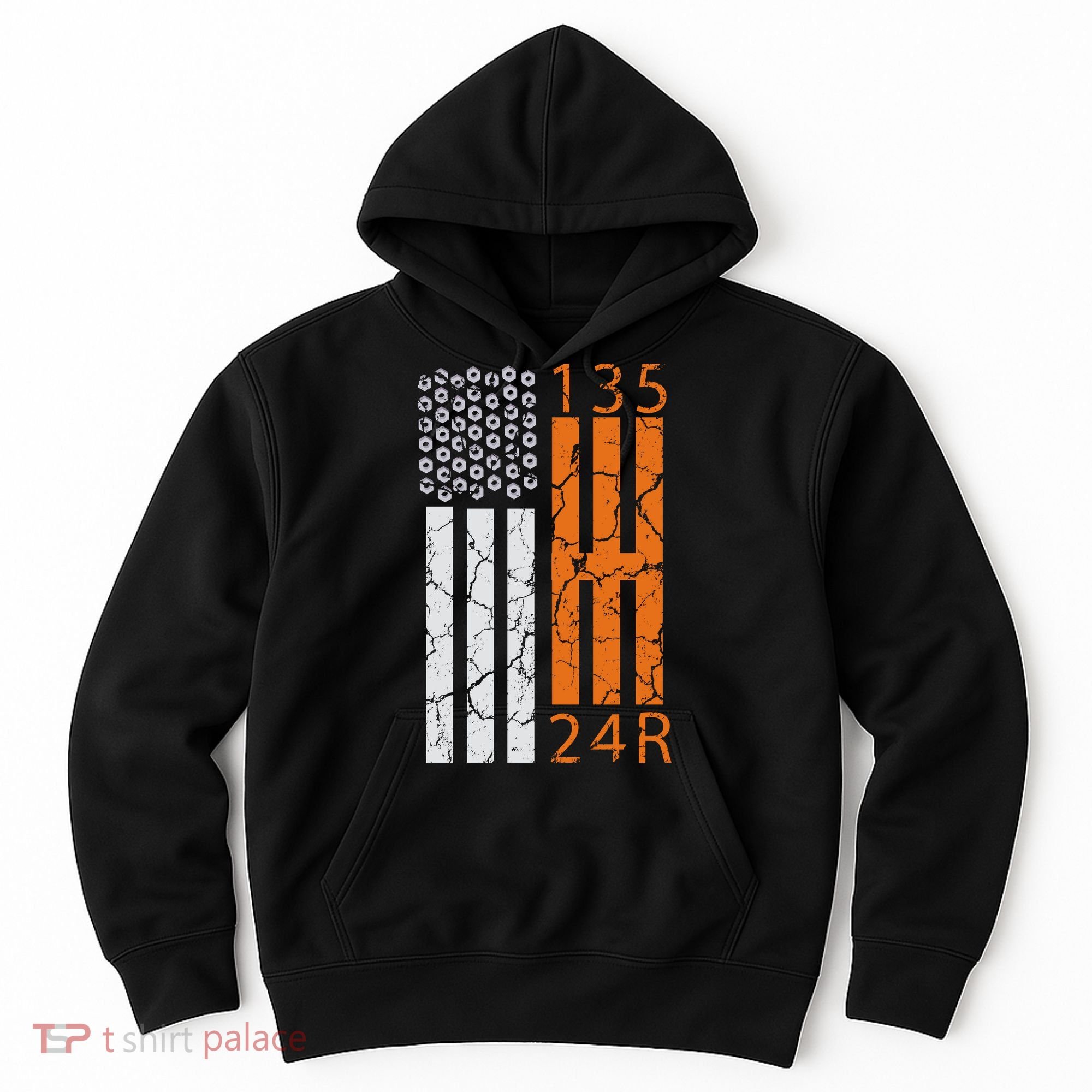 Auto Racing Mechanic Manual USA Flag Hoodie