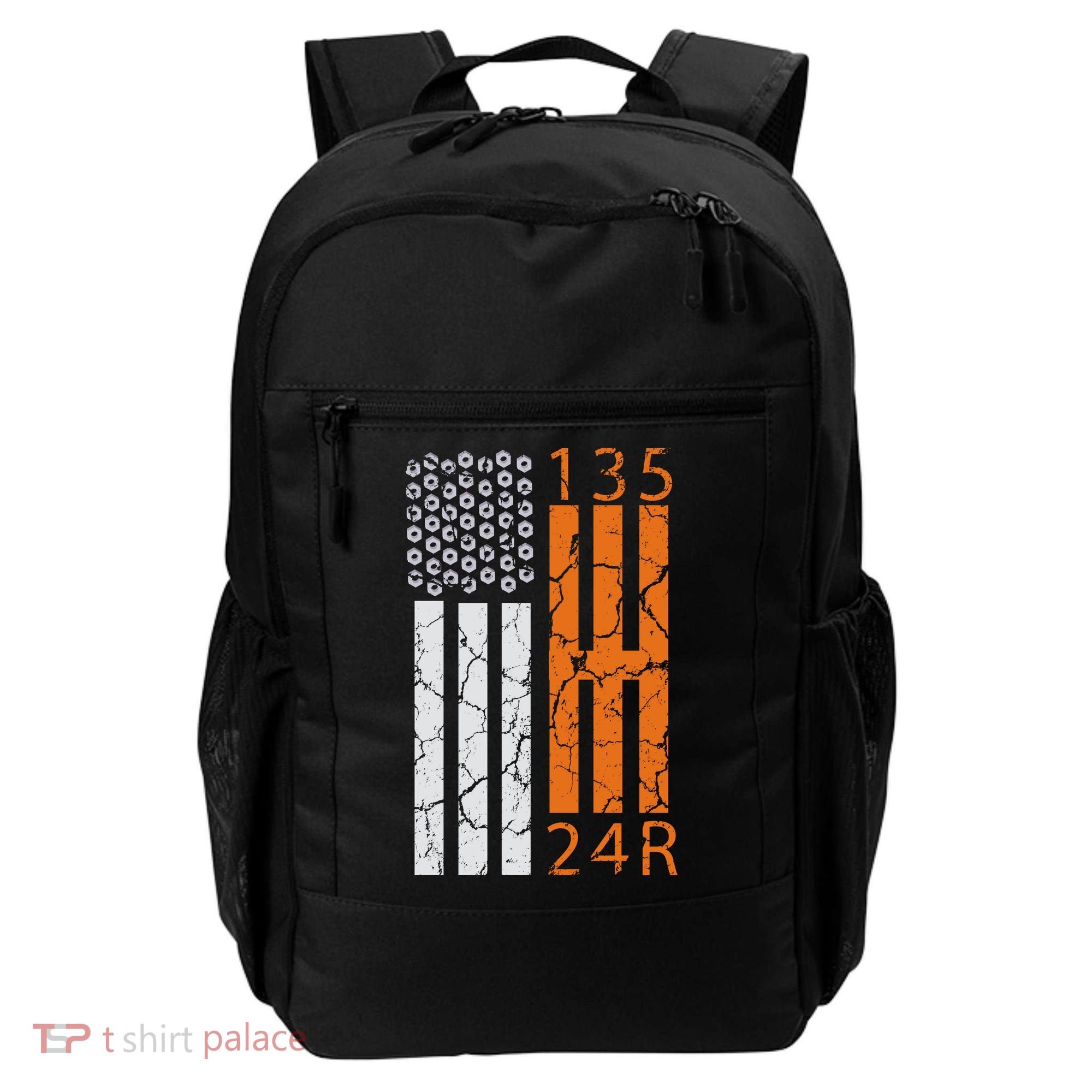 Auto Racing Mechanic Manual USA Flag Backpack