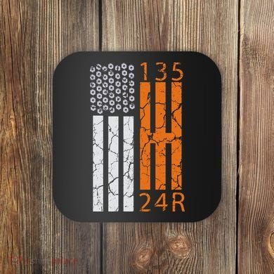 Auto Racing Mechanic Manual USA Flag Coaster