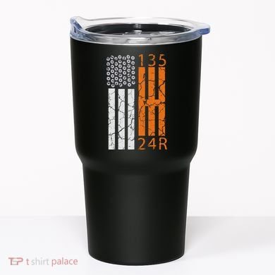 Auto Racing Mechanic Manual USA Flag Tumbler