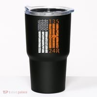 Auto Racing Mechanic Manual USA Flag Tumbler thumb 0