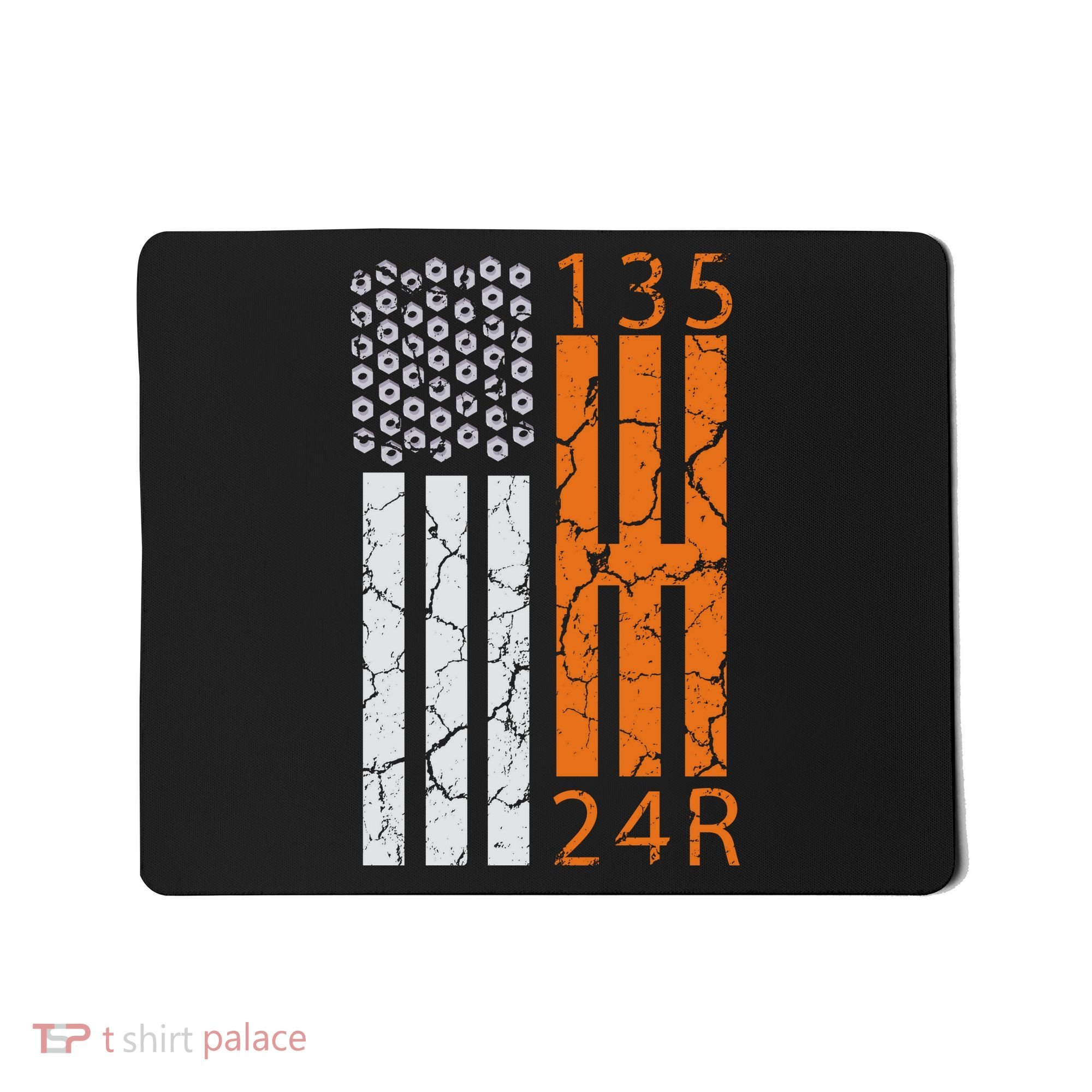 Auto Racing Mechanic Manual USA Flag Mousepad