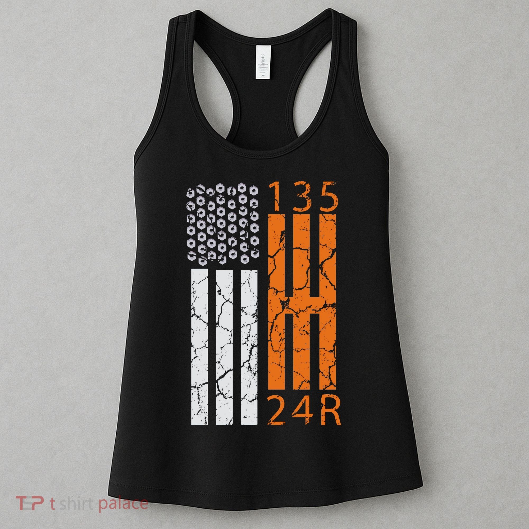 Auto Racing Mechanic Manual USA Flag Women's Tank Top